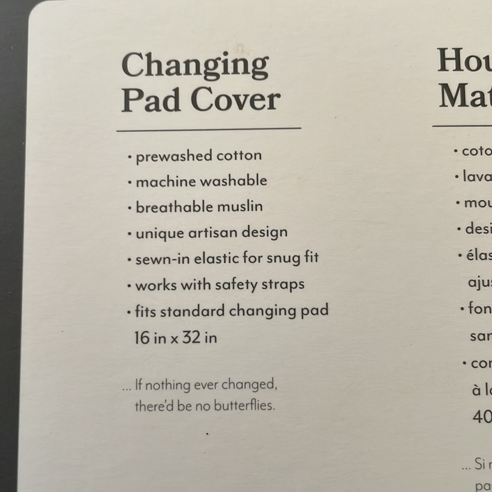 Red Rover Muslin Weather Pattern Changing Pad Cover - Picture 4 of 4